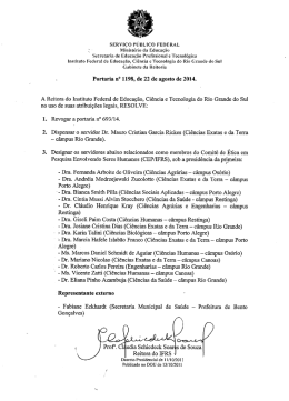 portaria n&ordm; 1198