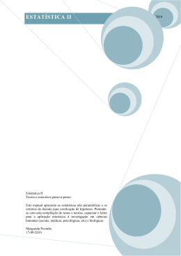Estat&iacute;stica II