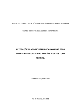 ALTERA&Ccedil;&Otilde;ES LABORATORIAIS OCASIONADAS PELO