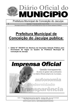 Abertura Edital - Prefeitura de Concei