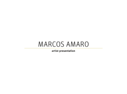 MARCOS AMARO - contemporary art fair zurich