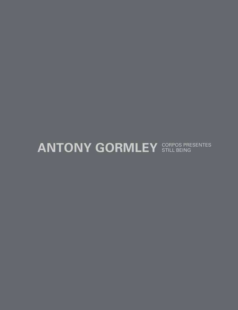 Antony Gormley Corpos Presentes Still