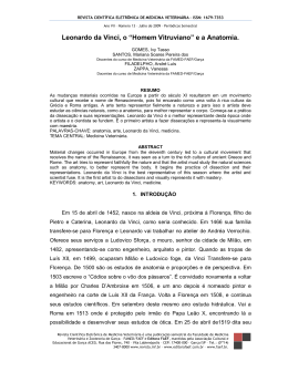 &ldquo;Homem Vitruviano&rdquo; e a Anatomia.