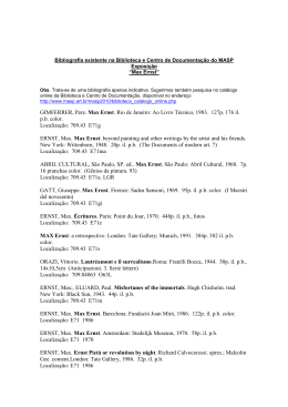 Bibliografia - Max Ernst