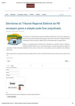 (Imprimir - Servidores do Tribunal Regional Eleitoral - SINDJUF-PB