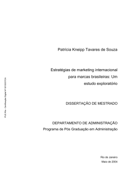 Patr&iacute;cia Kneipp Tavares de Souza Estrat&eacute;gias de