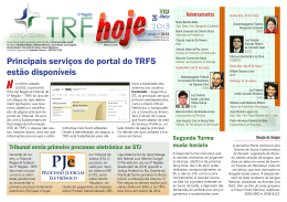 Principais serviços do portal do TRF5 estão disponíveis