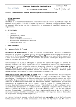 Sistema de Gest&atilde;o da Qualidade