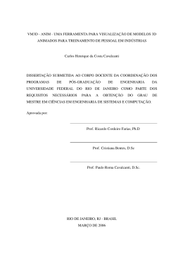 VM3D - ANIM - UMA FERRAMENTA PARA VISUALIZAC