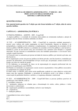 QUESTÕES ANTIGAS – parte 2 - Prof. Gustavo Mello Knoplock