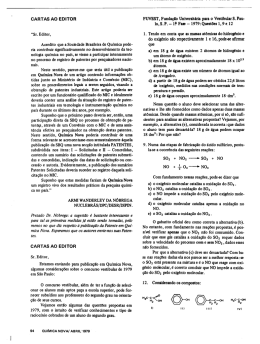 CARTAS A0 EDITOR - Química Nova