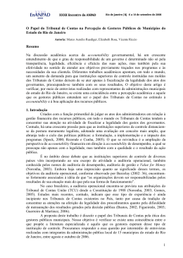1 O Papel do Tribunal de Contas na Percep&ccedil;&atilde;o de