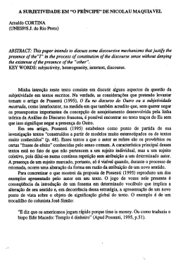 ABSTRACI`: Thispaper intends to discuss some discoursive