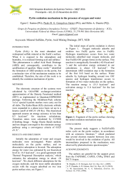Pyrite oxidation mechanism in the presence of oxygen - SBQT-2015