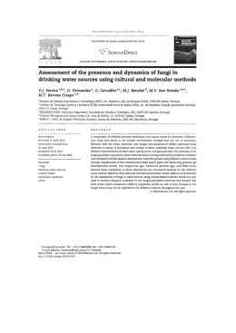 Assessment of the presence and dynamics of fungi in drinking water