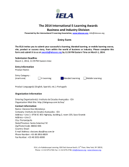 The International E-Learning Awards - E