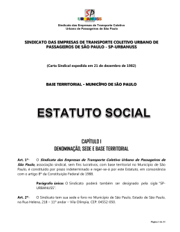 SINDICATO DAS EMPRESAS DE TRANSPORTE COLETIVO