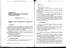 Competência Trânsito e transporte intermunicipal