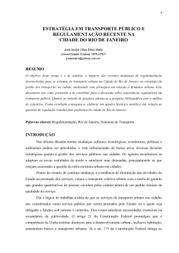 Estrat&egrave;gia em Transporte P&uacute;blico e Regulamenta&ccedil;&atilde;o