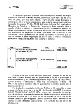 Relatório Proposta Financeira