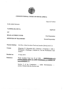 CONSTITUTIONAL COURT OF SOUTH AFRICA