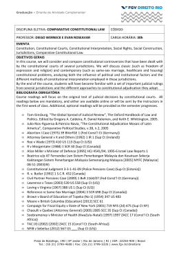 ementa - atce - comparative constitutional law