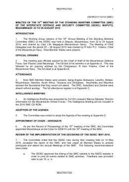 Minutes of the 16th SMC Meeting (English)