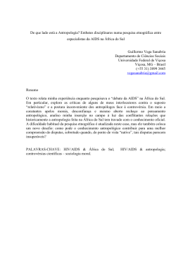 De que lado est&aacute; a Antropologia? Embates disciplinares