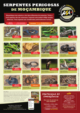 serpentes perigosas de moçambique