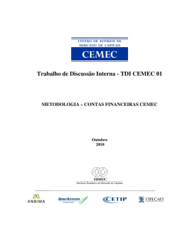 TDI CEMEC 01 - Centro de Estudos do IBMEC
