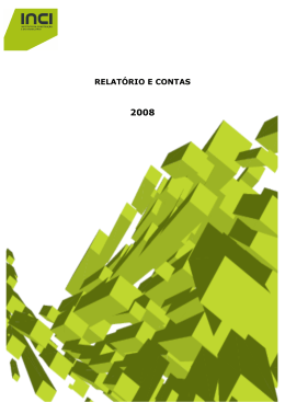 Relatório e Contas 2008