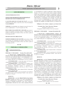 3 - Diário Oficial - Governo do Estado do Piauí