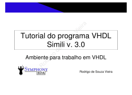 Tutorial do programa VHDL Simili v. 3.0