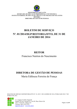 Jan - Instituto Federal do Tocantins