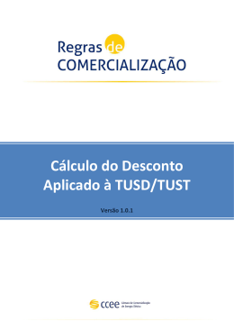 Cálculo do Desconto Aplicado à TUSD/TUST