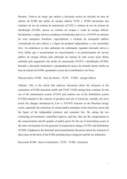ICMS e a estrutura energ&eacute;tica brasileira