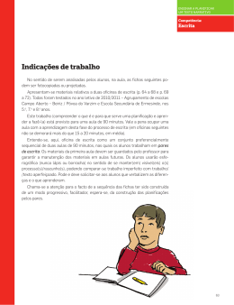 Indica&ccedil;&otilde;es de trabalho