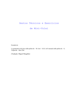 Gestos T&eacute;cnicos e Exerc&iacute;cios de Mini