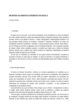 Acrob&aacute;tica na escola