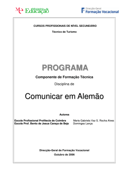 PROGRAMA Comunicar em Alem&atilde;o