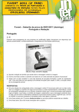 FUVEST 2011 (2&ordf; Fase)