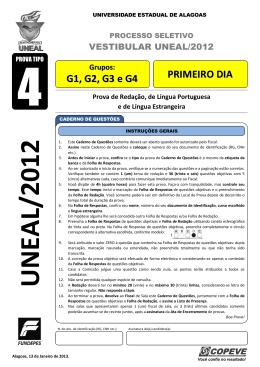 PRIMEIRO DIA - UNEAL 2013 - TIPO 4
