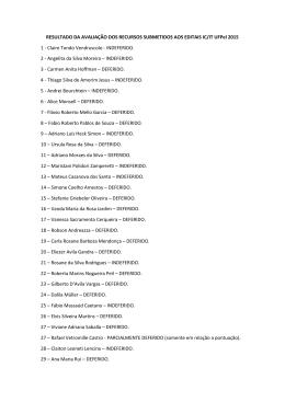 Resultado recursos bolsas IC