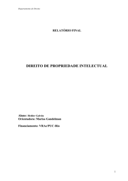 direito de propriedade intelectual - PUC-Rio