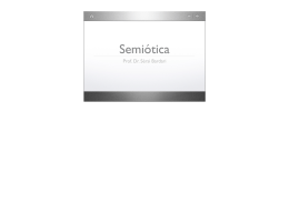 Semiótica - Sérsi Bardari