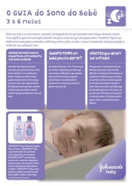 O Guia do Sono do Bebê - 3 a 6 meses