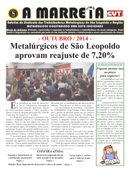 Sindicato dos Metal&uacute;rgicos de S&atilde;o Leopoldo e Regi&atilde;o