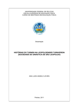 hist&oacute;rias do turnen na leopoldenser turnverein - Guaiaca