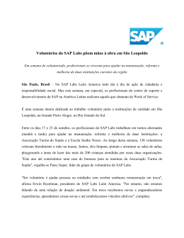 Voluntários do SAP Labs põem mãos à obra em São Leopoldo