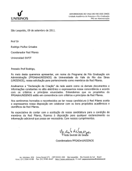 S&atilde;o Leopoldo, 09 de setembro de 2011.